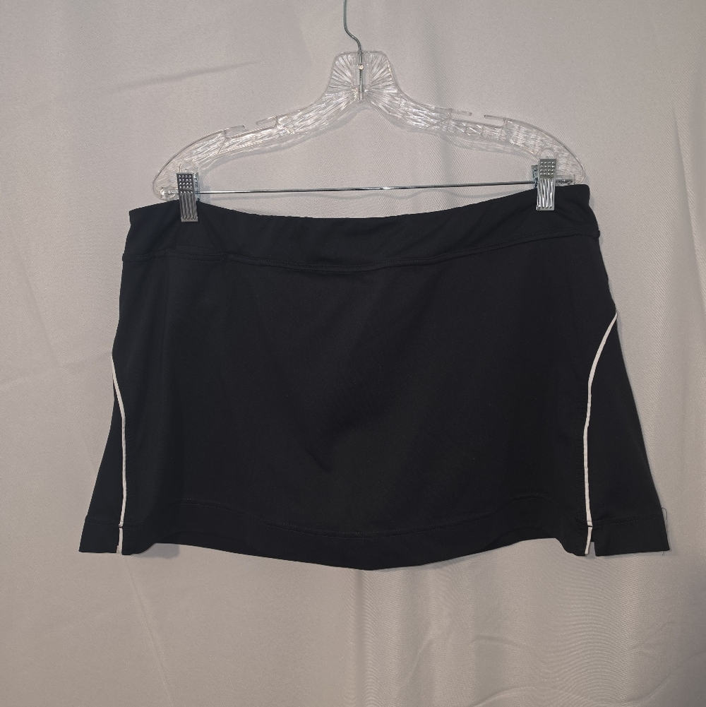 Champion Black Mini Skort with White Piping
